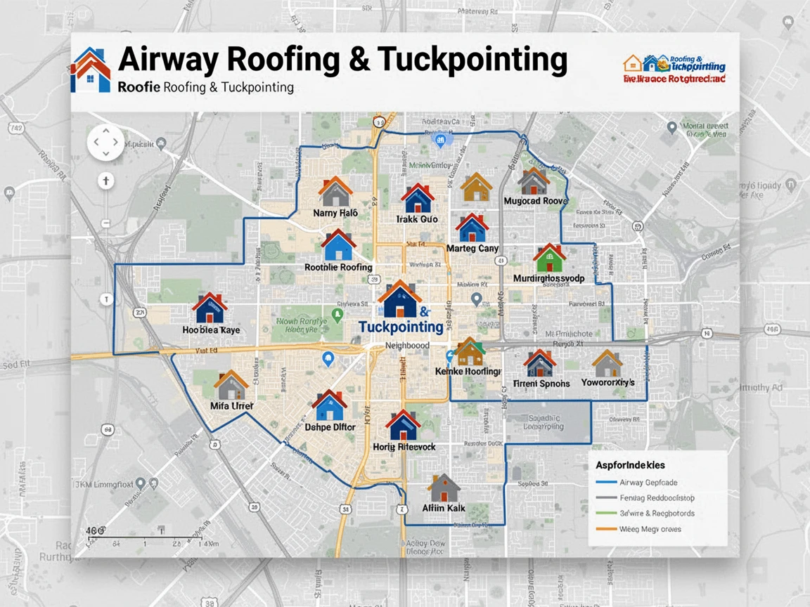 Roofing Service Areas Map