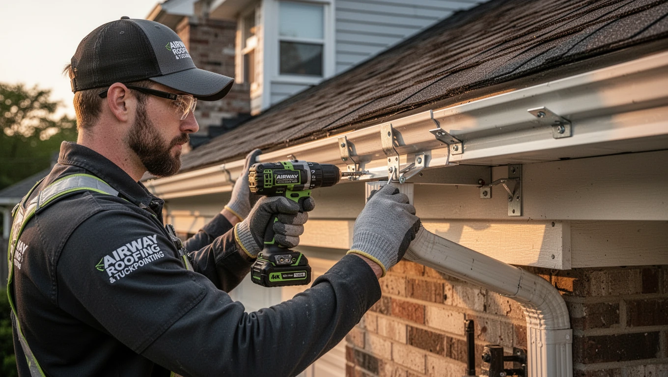 New Rain Gutter Installation